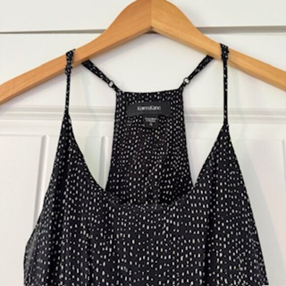 Karen Kane Black print layering dress S - Picture 3 of 4
